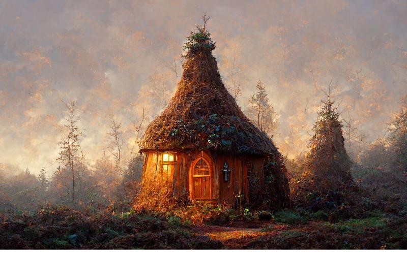 a picture of a hut