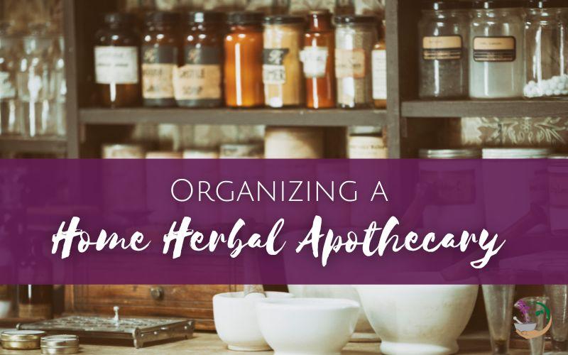 organizing a home herbal apothecary