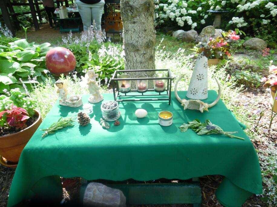 outdoor altar
